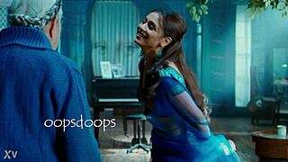 rani mukharji's saree slips, panty visible with ass curves showing