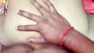 An Indian housewife enjoys a cock deep in her ass