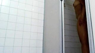 Bathroom shower water wet real couple real home