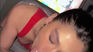 Delilah Dagger, that college slut, got fucked hard after the frat party with her tight pussy.