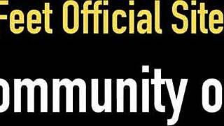 Sexy feet redhead alex tanner foot jobs with big clit and pussy lips