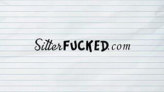 Babysitter jokingly flirts and leads to riding