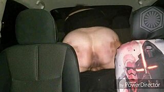 Couple enjoys outdoor car time part 1