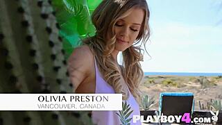 Big tits blonde babe exposed hot body after passion outdoor striptease