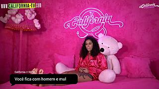 Horny Brunette Satisfies With Erotic Toys