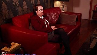 student in cosplay gets fucked and creampied at party with deepthroat and facial 😈