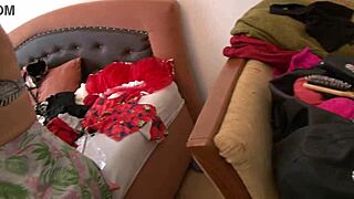 Sexy girls flash pussy and ass on lingerie try on haul with twerking and ass shaking