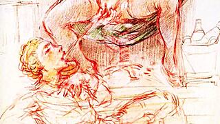 vintage erotic art collection from antique times