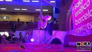 Strip Tease & Pole Dance At European Holiday Party