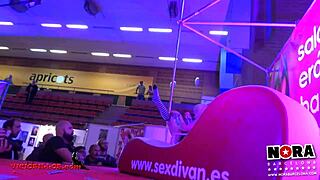 Strip Tease & Pole Dance At European Holiday Party