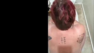 kiwi trashy milf drinks too much and used by master with close-up pussy farting and fun in the toilet trailer