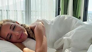 Morning Blowjob From Young 18+ Beautiful Girl For Old Man