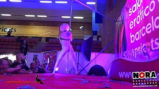 Strip Tease & Pole Dance At European Holiday Party
