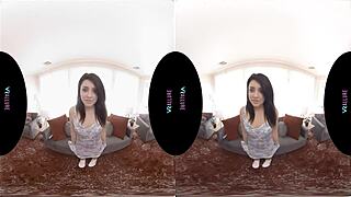 Vrallure Asks, 'What Kind Of Art Do You Like?' While Masturbating!