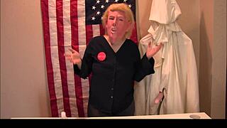 donald trump press conference kkk xxx, dildo and handjob outdoor 😏