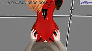 Aska rode my dick instead of the mecha - 3d hentai