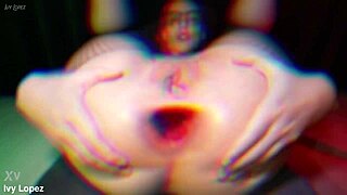 Watch this teen's gaping asshole stretch wide with huge toys in doggystyle anal?