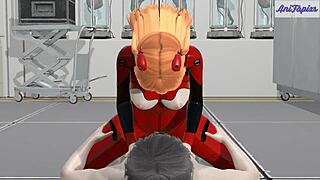 Aska rode my dick instead of the mecha - 3d hentai