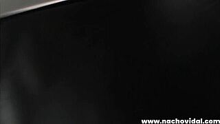 Spanish Marta kneels, slurps on that thick cock, squeezes it between her giant tits, then gets on all fours for intense pussy pounding 😈💦