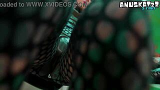 Inked-up goth girls feel intense connection during latex fisting and squirting