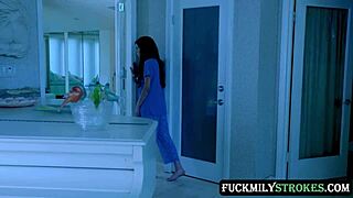 Seductive Savannah Sixx Causes Problems For Stepmom Honey Blossom And Her Husband In Taboo Family Strokes