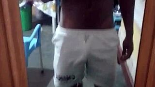 early morning hello and casual conversation