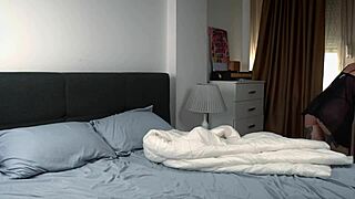 Step mom trapped in duvet endures rough fucking until facial cumshot