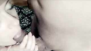 My stepdaughter wants some big cock and lot of cum before going to the party!