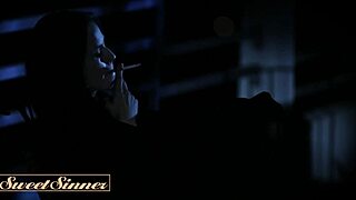 Sweet Sinner - Pretty Brunette Gets A Hot Load All Over Her Shaved Pussy After A Passionate Couch Fuck