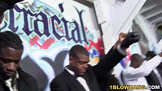 i enjoy interracial gangbang with big black cocks