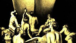 Vintage erotic drawings collection