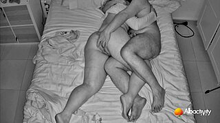 Amateur couple engages in spanking and masturbation before bed, getting really wet