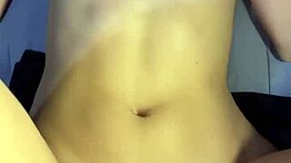 cumming in her belly after passionate sex in the dorm