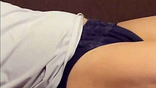 my wife was sleeping on the sofa, so i filmed her, then took off her underwear, licked her boobs and pussy 😏