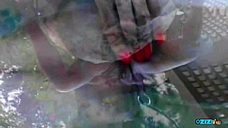 Seductively Stripping In The Backyard Gets The Curvy Brunette Wet And Ready For HARDCORE BANGING