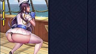 Navy Hibiki And Pirate Hata Have Sex Across The Ocean