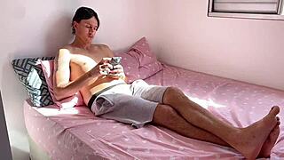 Hey, this novinha gets a hard fuck in her pussy during a private lesson in sheer red!