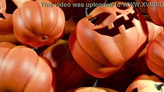 I watched the werewolf fuck the pumpkin woman on Halloween, her ass couldn't escape the black cock