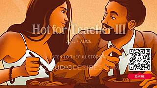 Hot male dom teacher fucks his student at home with anal play and sex toys in erotic audio roleplay for women