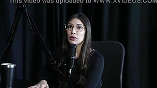 Naughty interview with Melina Khalifa in Porn Cast Brazil - part 3!