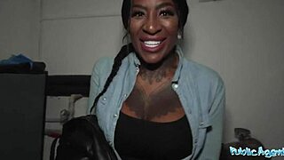 Wow, Josy Black flaunts her big black ass while riding that huge dick!