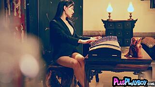 Chinese Milf Passion Posing Session And Hot Striptease For The Playboy