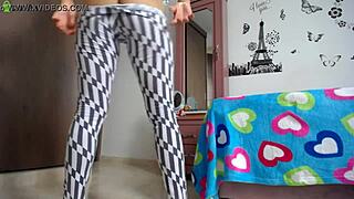 Big Ass Booty Workout In Leggings Bodyweight Squats