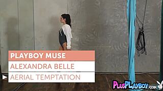 Perfect ass MILF Alexandra Belle hot dancing and posing for the Playboy.