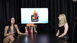 Intriguing Interview With Vivan Lola And Vitória Beatriz In Sheer Red