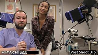 Nurse Miss Mars Forces Human Guinea Pig to Orgasm with Hitachi