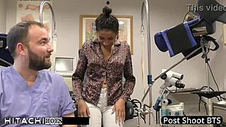 Nurse Miss Mars Forces Human Guinea Pig to Orgasm with Hitachi