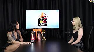 Intriguing Interview With Vivan Lola And Vitória Beatriz In Sheer Red