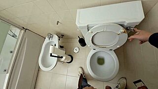 Watch Cuckold Wife Fuck Guest in Party Bathroom!