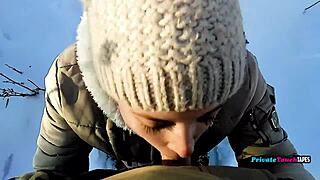 Russian Stepsister's Outdoor Blowjob: My Favorite Wild Moment